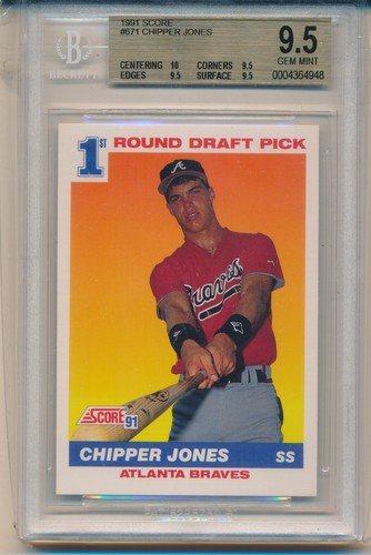 1991 score chipper jones - score,