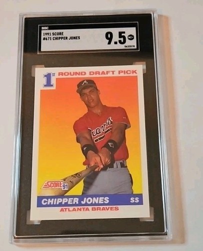 1991 score chipper jones - score, rc