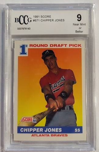 1991 score chipper jones - score,