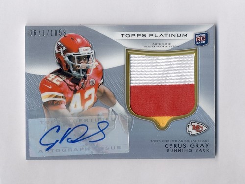 Cyrus gray 2012 topps - cyrus, platinum