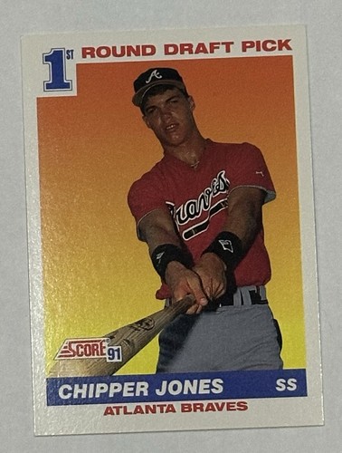 1991 score baseball chipper - score,