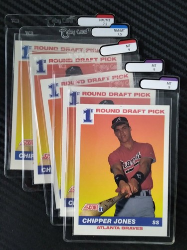 1991 score chipper jones rc - x5,